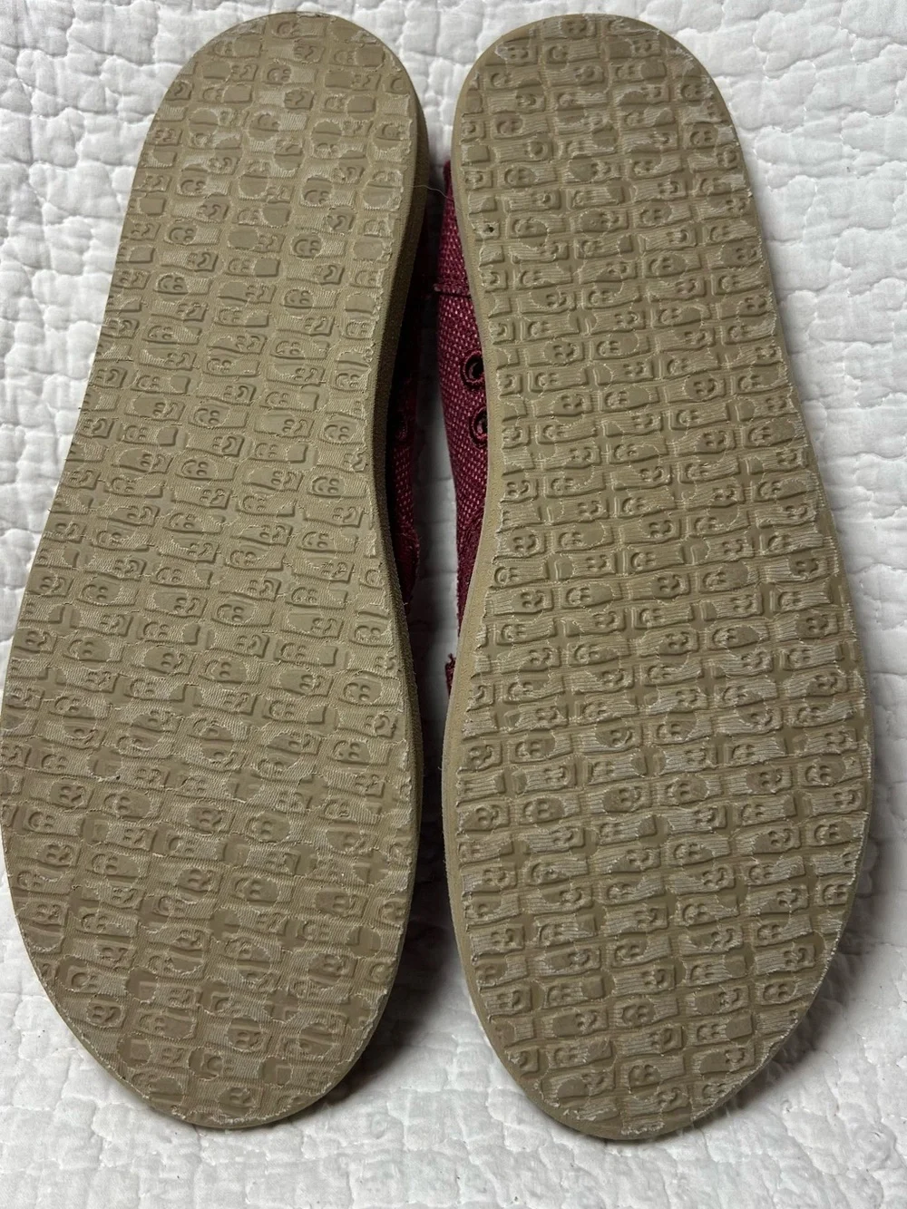 Sanuk Donna Womens Burgandy Slip On Loafer Shoes Size 9
